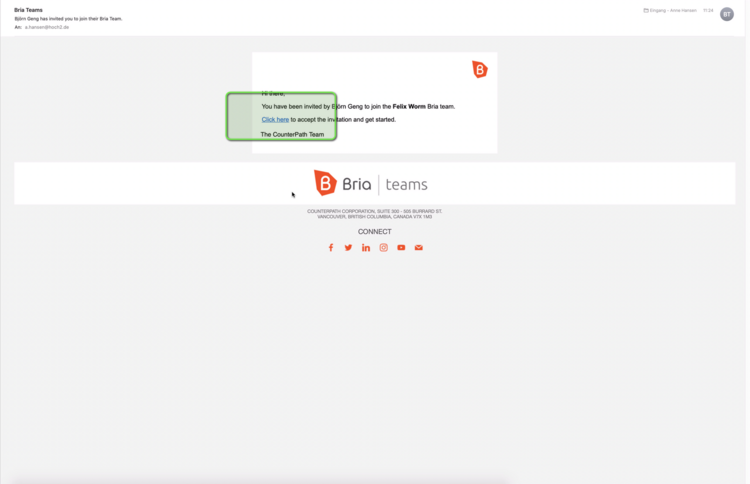 Bria Teams Account einrichten